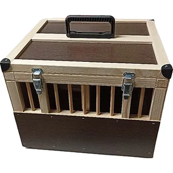 přepravka pro zvíře Koš dřevěný pro přepravu holubů, 2 boxy