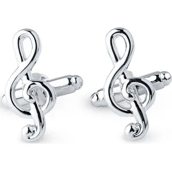 Manžetový knoflíček Amparo Miranda® Manžetové knoflíčky Houslový klíč 86849-4, Barva sříbrná