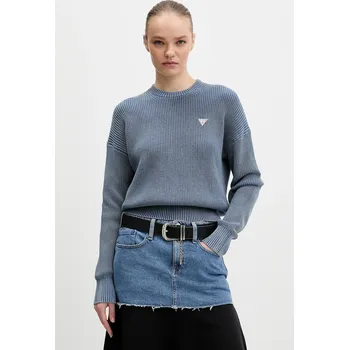 Dámský svetr Bavlněný svetr Guess Jeans W6RR20.Z3HM1 modrá 95X, vel. XS