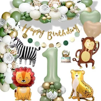 Party dekorace Dekorace k 1. narozeninám pro chlapce, Balónek k 1. narozeninám, Narozeninová dekorace s motivem