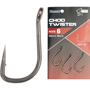 Rybářský háček Nash Háčky Pinpoint Chod Twister vel. 6