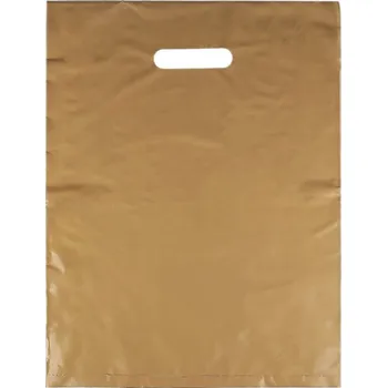 Igelitová taška 30x40 cm - zlatá (50 ks)