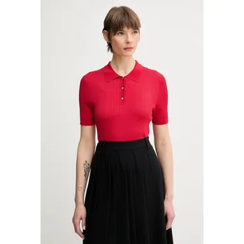 Pánské tričko Polo tričko Tommy Hilfiger WW0WW45511 červená 33X, vel. L