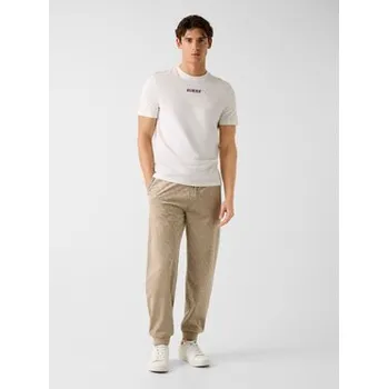 Pánské oblečení Guess Kalhoty z materiálu 180800 Béžová Regular Fit M