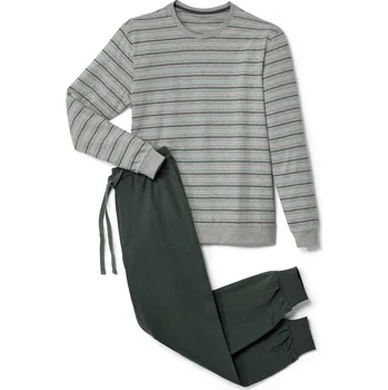 Pánské pyžamo 691047 - Tchibo - Pyžamo - pro muže - vel. M 48/50 - barva: modrá/s proužky