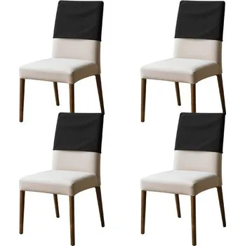 Potahy na opěradla jídelních židlí, elastické, polyesterové, voděodolné, prachotěsné, ochrana