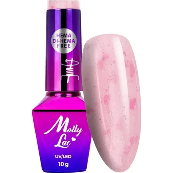 Lak na nehty Hybridní lak MollyLac Sparkl French 10g Č. 708