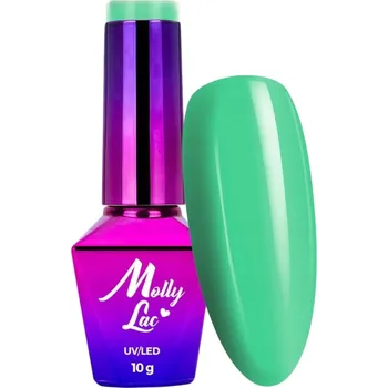 Přípravek na nehty Hybridní lak MOLLYLAC 10g Rest & Relax Reset Zelený Tyrkys Č. 94