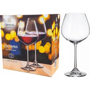 Sklenice BOHEMIA COLUMBA SKLENICE NA VÍNO 640ML 2KS