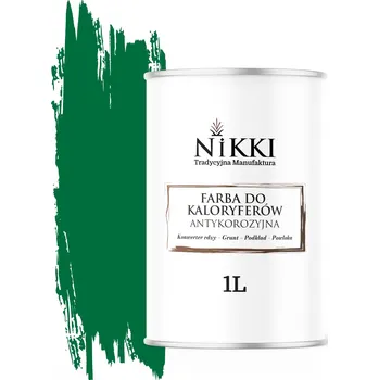 barva na kov Barva na radiátory antikorozní, odolná 1L lesklá zelená RAL6029 3v1