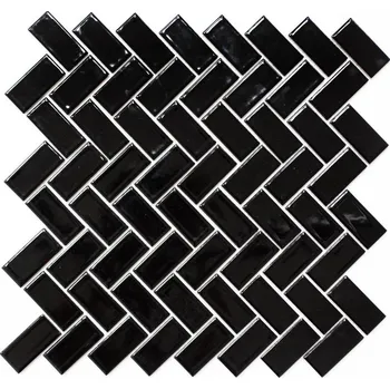 Keramická mozaika WzorcowniaStudio 29,8 x 29,8 cm černá