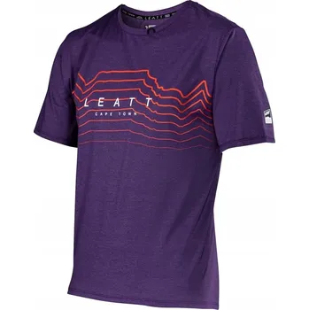 cyklistický dres Leatt cyklistický dres MTB Trail 1.0 X-Flow Velvet Fialový S