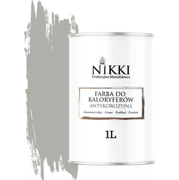 barva na kov Barva pro radiátory Antikorozní Odolná 1L Polomatná Šedá Achátová 3v1