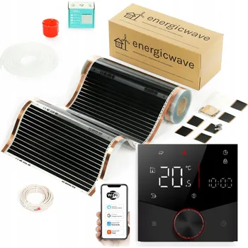 Topná rohož Fólie topná fólie 80W, 2m² s AI termostatem, topný set