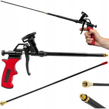 Vytlačovací pistole Pistole na montážní pěnu Bauhus s regulací průtoku, teflonová, 50 cm