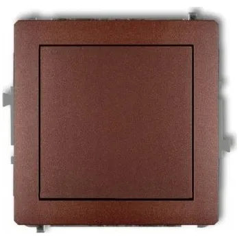 vypínač Jednopólový vypínač Karlik 9DWP-1 hnědý