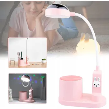 Lampička Stolní lampička pro děti, akumulátorová s držákem na tužky DÁREK