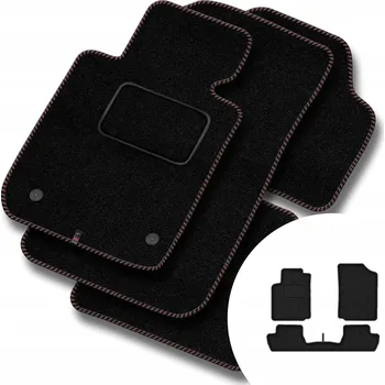 autokoberec Velurové autokoberce Motos 3 ks