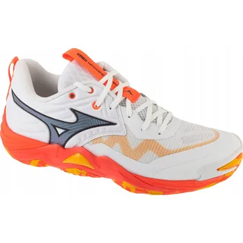 Pánská sálová obuv MIZUNO WAVE MOMENTUM ELITE (47) Pánské volejbalové boty Síťovina Bílá