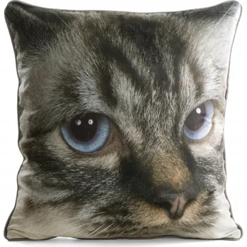 Povlak na dekorativní polštářek Dekorativní povlak na polštář 45x45 cm z veluru se zvířecím vzorem