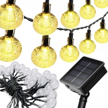 Venkovní osvětlení SOLÁRNÍ ZAHRADNÍ GIRLANDA ŘETĚZ 10 METRŮ SVĚTELNÉ SOLÁRNÍ LAMPY 100 LED
