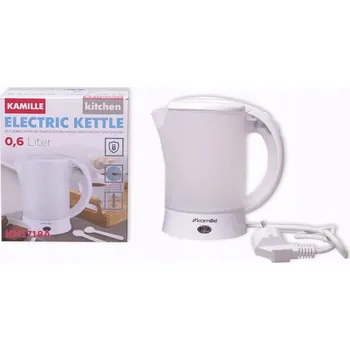 Rychlovarná konvice Rychlovarná konvice z plastu Kamille 0,6 l bílá