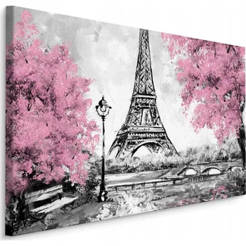 Obraz Obraz na zeď EIFFELOVA VĚŽ Francie Malba 30x20
