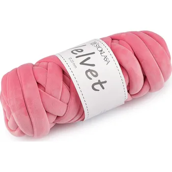 Příze Příze Marshmallow silná Velvet Ø20 mm 500 g, střední, 19 (063) růžová