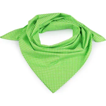 Šátek Bavlněný šátek s puntíky 65x65 cm, velké, 7 zelená pastelová