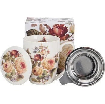 DUO PORCELAIN Hrnek s čajovým sítkem 924227