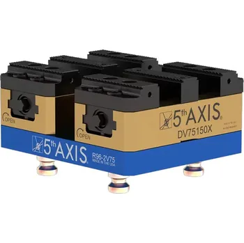 Svěrák SET R96-2DV75150X-J1 Dvojtitý samostředící svěrák - set 2x 150mm x 177mm x 78mm 5TH.R96-2DV75150X-J1