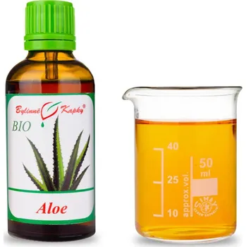 Doplněk stravy Bylinné kapky s.r.o. Aloe pravá BIO - bylinné kapky (tinktura) 50 ml