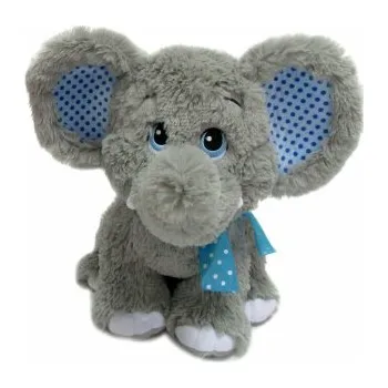 plyšák Plyšák Slon s modrou mašlí – 30 cm