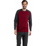 Italian Fashion Morten dlouhé bordó/melanž M