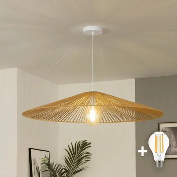 Brilagi - LED Lustr na lanku CERIA BOHO 1xE27/40W/230V pr. 90 cm hnědá