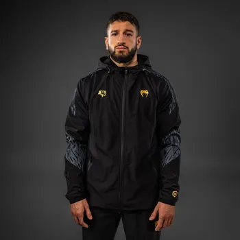 Pánská mikina Pánská lehká bunda Track Jacket Venum x Chimaev Wild Borz - Black/Grey Velikost: L
