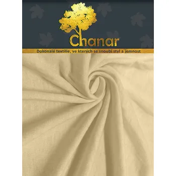 Prostěradlo Top textil Prostěradlo Jersey Standard 90x200 cm krémová