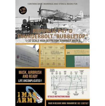 Plastikový model 1ManArmy 1/32 Republic P47-D Thunderbolt "Bubbletop"