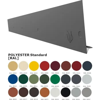 Střešní krytina BP2 Prodlužovací díl štítového lemování RAL barvy