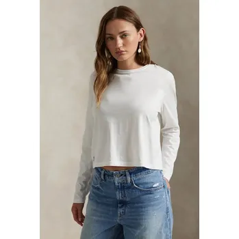 Pánské tričko Tričko s dlouhým rukávem Polo Ralph Lauren 211967103 bílá 00X, vel. M