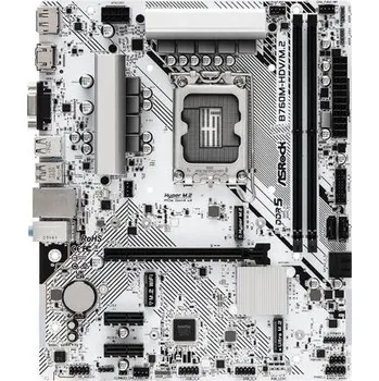 Základní deska ASROCK B760M-HDV/M.2 (použitý) (intel 1700 12+13gen, 2xDDR5 7200MHz, 4xSATA3, 2x M.2, HDMI+DPort +VGA, 1xGLAN, mATX), B760M-HDV/M.2_RMA