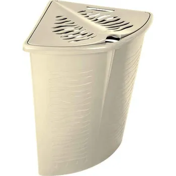 Koš na prádlo Koš na prádlo rohový ZEBRA 45 L - béžový - 37x37x55 cm - BRANQ 04-1402-be