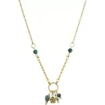 Náhrdelník ocelový s africkým malachitem 42032.3