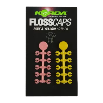 Korda Zarážka Floss Caps Pink/Yellow 20ks