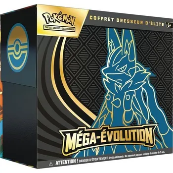 Hračka Pokémon: Mega Evolution Elite Trainer Box – Lucario z Pokémon TCG (1 plně ilustrovaná promo karta,