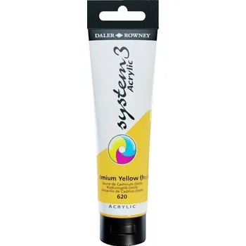Výtvarná barva Daler Rowney System3 Akrylová barva Cadmium Yellow Hue 150 ml 1 ks