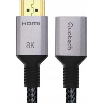 Video kabel HDMI Prodlužovací Kabel HDMI 2.1 UHD 8K 60Hz 4K 120Hz QUOTECH 0,15M