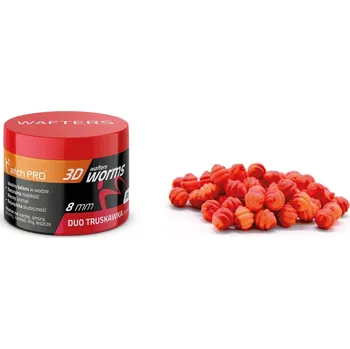 Boilies MatchPRO TOP WORMS WAFTERS DUO JAHODA JAHODA 8mm 20g