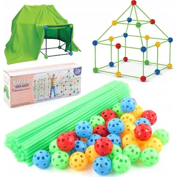 ostatní stavebnice Základna STAN TRUBIČKY KULIČKY STAVEBNICE STAVEBNICE SADA PRO STAVĚNÍ 175 DÍLKŮ