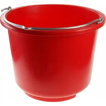 kbelík Plastový kbelík 13l červený
